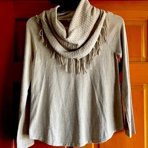 Shawl collard sweater.